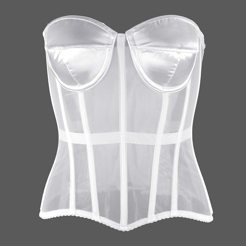 Freedombeauty | Early Spring 2022 Perspective Mesh Thin Bodysuit Women's Sexy Underwear