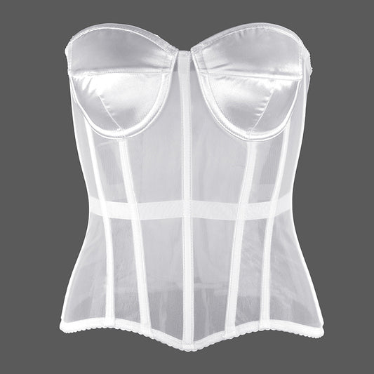 Freedombeauty | Early Spring 2022 Perspective Mesh Thin Bodysuit Women's Sexy Underwear
