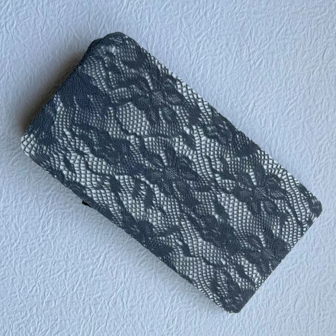 FREEDOMBEAUTY | Spring/Summer 2024 New Vintage French Flower Rose Bouquet Coffee Mesh Socks Jacquard Pantyhose Hollow Brown