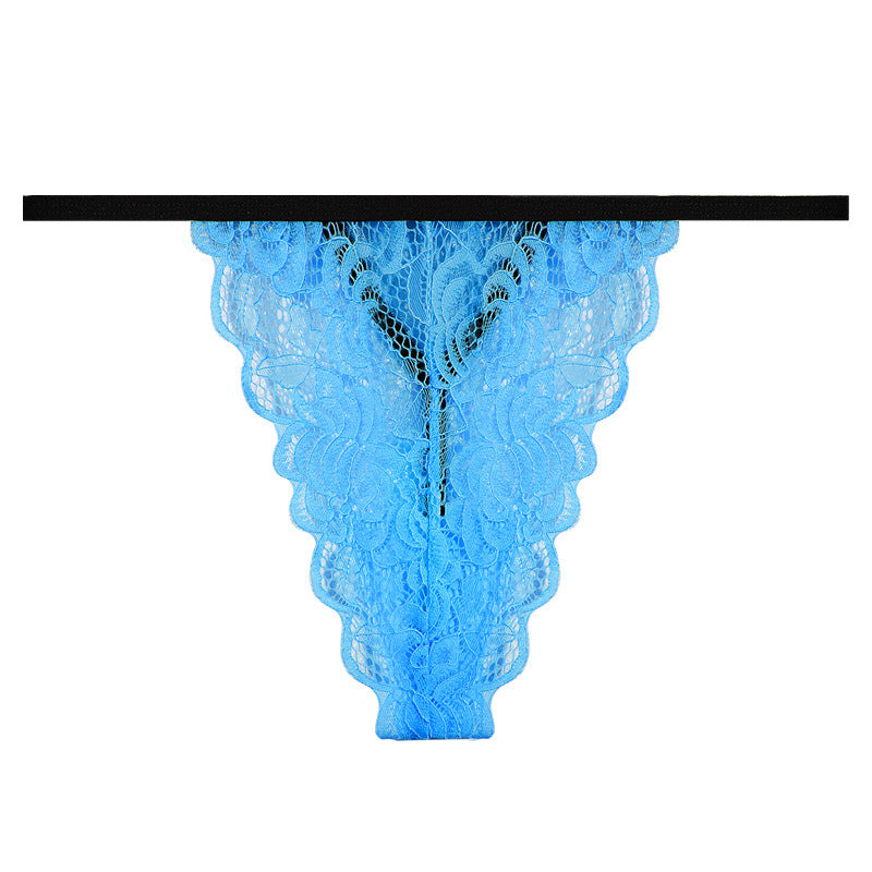 FREEDOMBEAUTY | 2025 New European and American sexy one-piece bikini classic thong T-pants women, lace thong daily wear