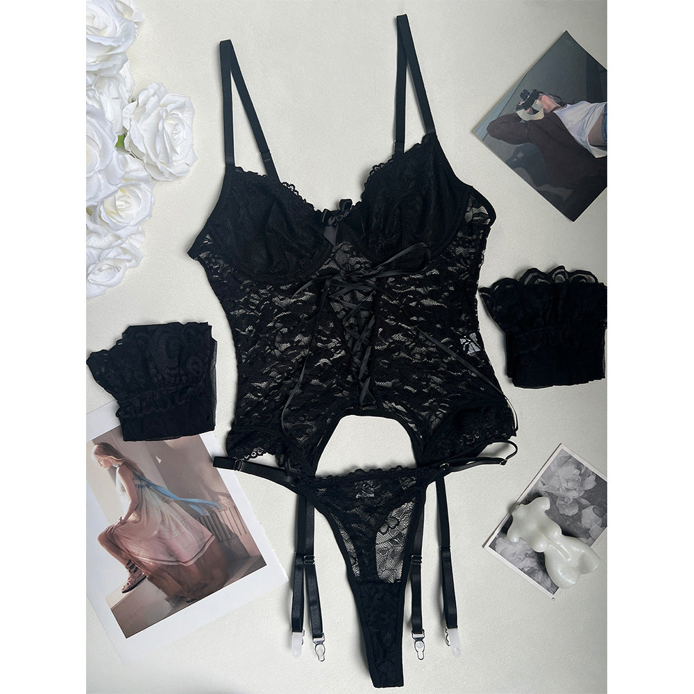 FREEDOMBEAUTY | Lingerie onesie lace sexy suit underwear