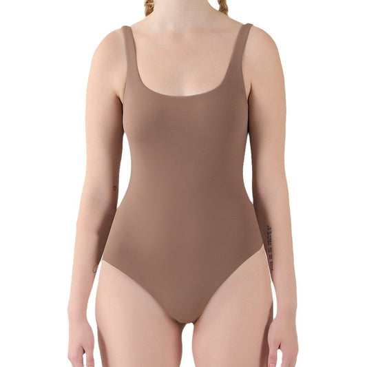 Freedombeauty | ins wind nude halter high elastic shapewear women's breathable sexy tight yoga sleeveless onesie
