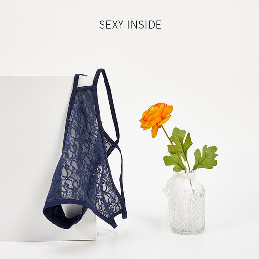 FREEDOMBEAUTY | Foreign trade sexy lace underwear women, temptation seamless fitness thong explosion low waist thin belt T pants new wholesale