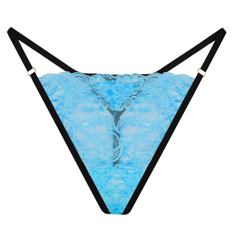 FREEDOMBEAUTY | 2025 New European and American sexy one-piece bikini classic thong T-pants women, lace thong daily wear