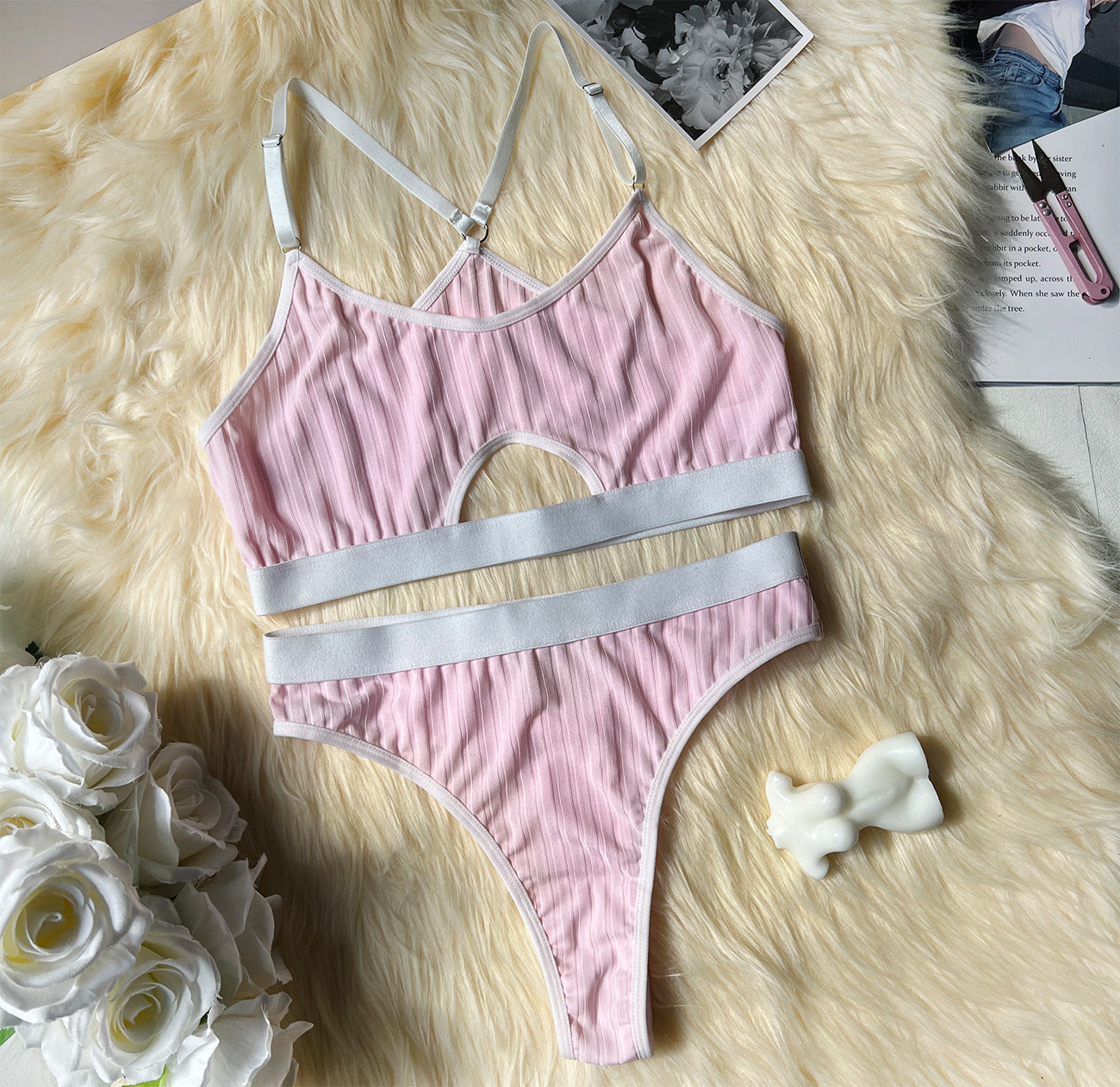 freedombeauty|Casual cute underwear hot-selling 2-piece underwear sexy set