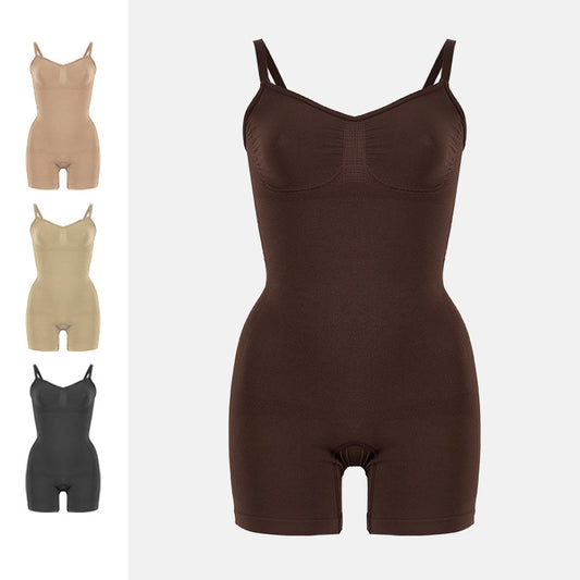 FreedomBeauty | Seamless Sculpting Bodysuit Belly Shapewear High Elasticity Seamless Hip Lift Flat Angle onesie