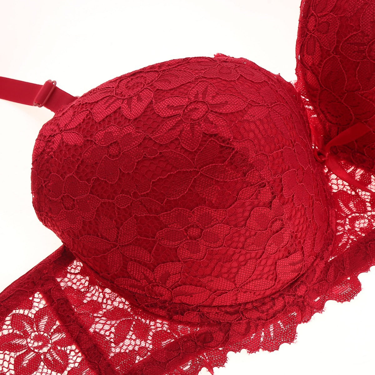 FREEDOMBEAUTY | Luxury Sexy Women's Lace Bra Set French Lace Underwear Panties Gathering Comfortable Lace Hook