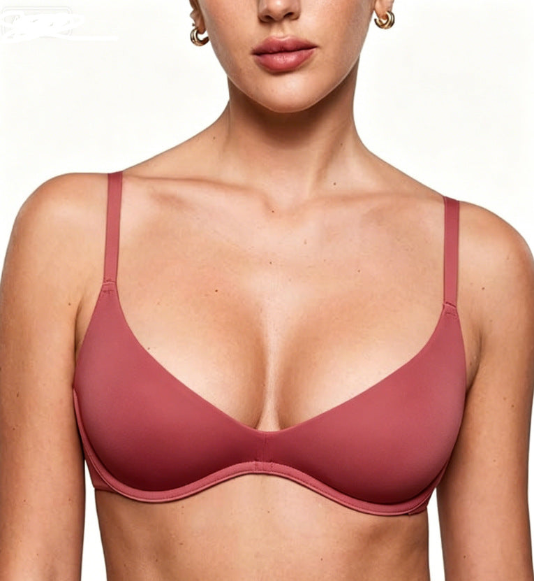 FREEDOMBEAUTY |Women's Inbarely Plus Plunge Bra - Unlined Under