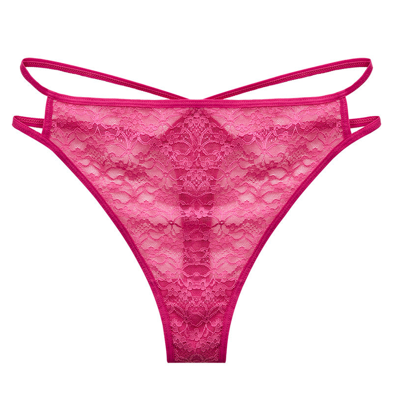 FREEDOMBEAUTY | Foreign trade sexy lace underwear women, temptation seamless fitness thong explosion low waist thin belt T pants new wholesale