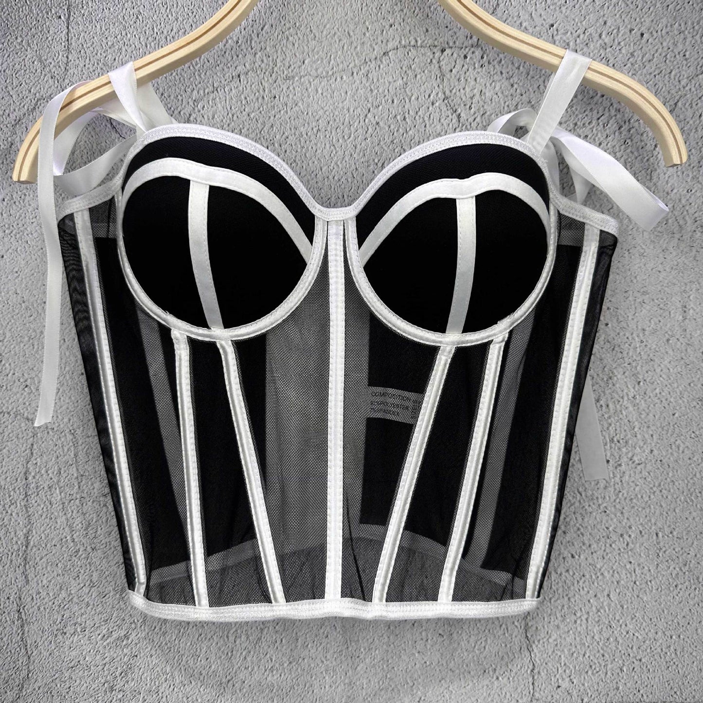 FREEDOMBEAUTY | French sweet babes wear straps, tube top, sling vest for women inside and outside, sexy fishbone waist top