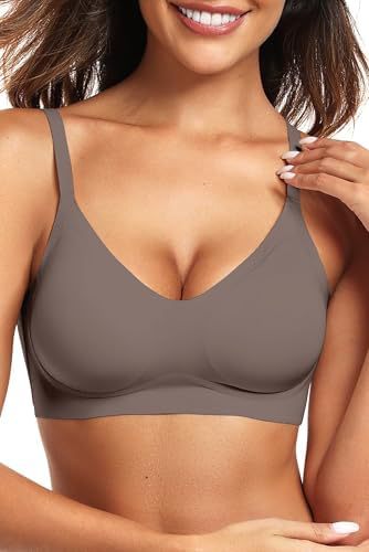 FREEDOMBEAUTY | Vertvie Women's Seamless Bra Wireless Comfort, Folds Up Like Butter, Soft for All Girls