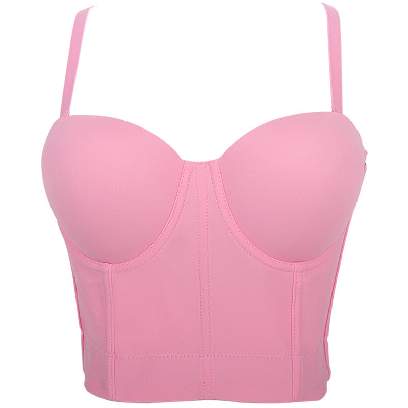 freedombeauty｜Hot Sale Small Suspender Tube Top Removable Shoulder Strap Shaping Bra DB081