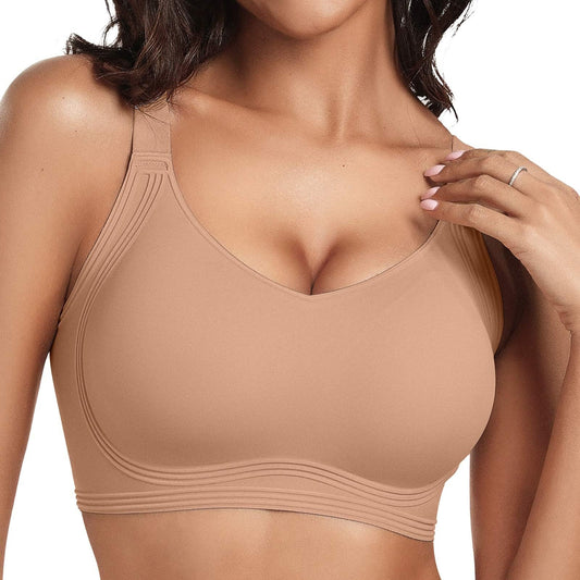 FREEDOMBEAUTY |OEAK Womens Seamless Push Up Bras No Underwire Full Coverage