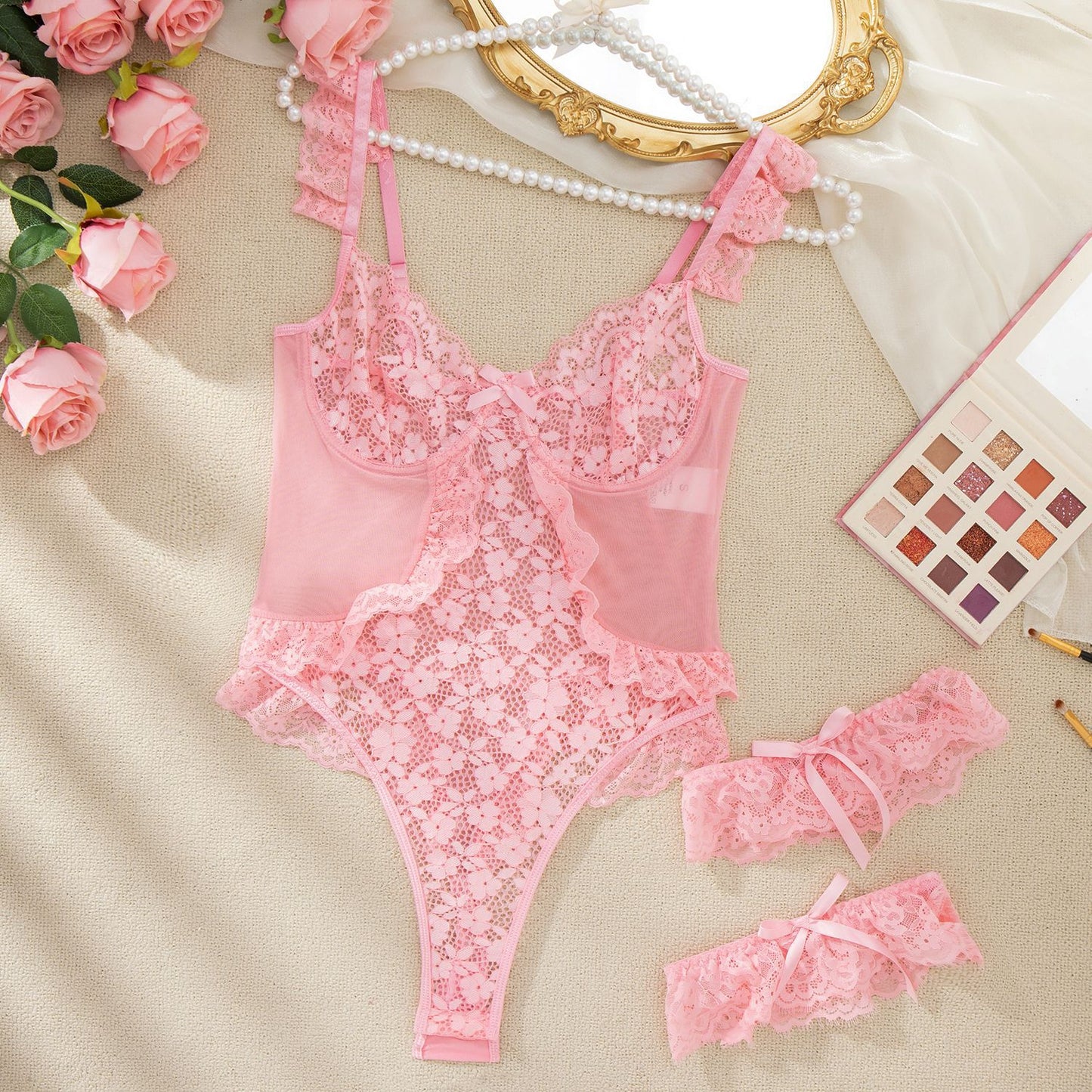 Freedombeauty | Source, hot-selling new women's clothing, lace splicing breathable high-waisted body sculpting lingerie 27297