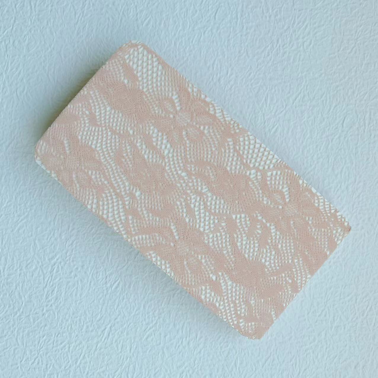 FREEDOMBEAUTY | Spring/Summer 2024 New Vintage French Flower Rose Bouquet Coffee Mesh Socks Jacquard Pantyhose Hollow Brown