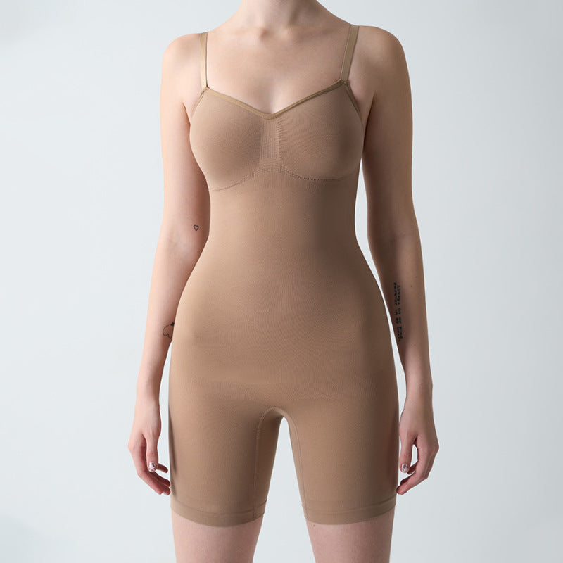 FreedomBeauty | Seamless Sculpting Bodysuit Belly Shapewear High Elasticity Seamless Hip Lift Flat Angle onesie