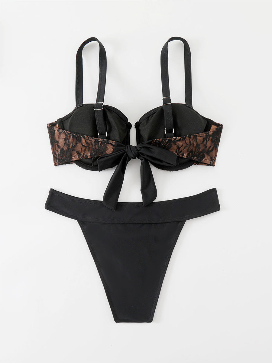 FREEDOMBEAUTY | Lace split swimsuit women's 2025 new Amazon sexy fashion hot swimsuit