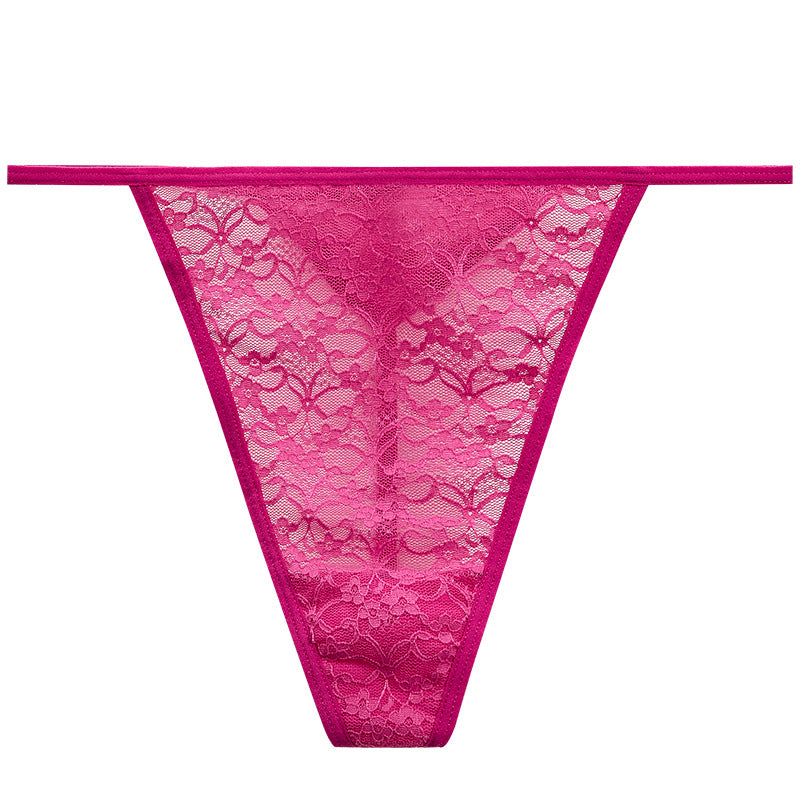 FREEDOMBEAUTY | 2025 New European and American sexy one-piece bikini classic thong T-pants women, lace thong daily wear