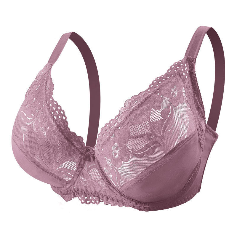 Freedombeauty | Wholesale European and American style foreign trade fashion U-shaped large size bra sexy lace bra large size women's bra underwear women