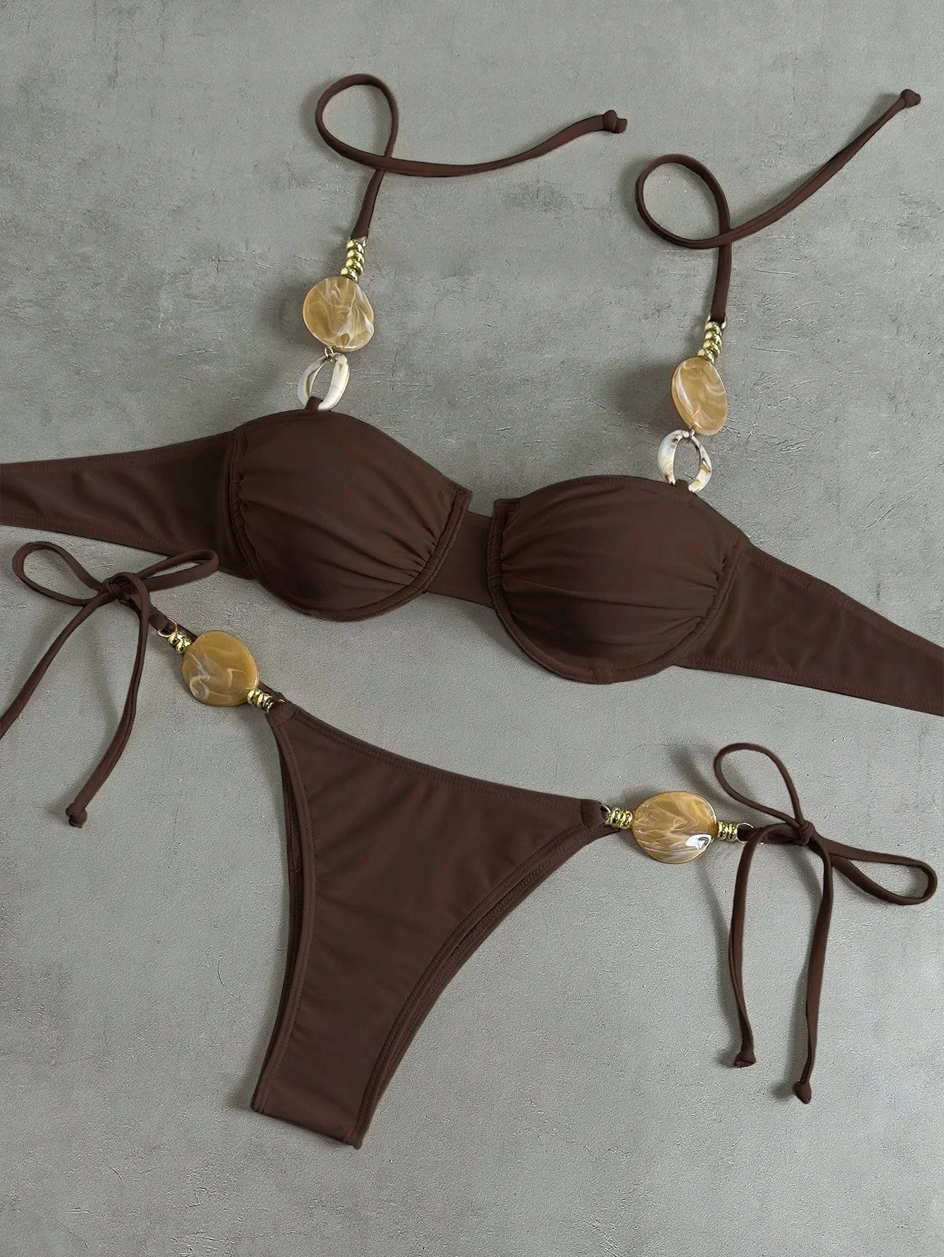 FREEDOMBEAUTY | 2026 New Bikini Set Amazon Split