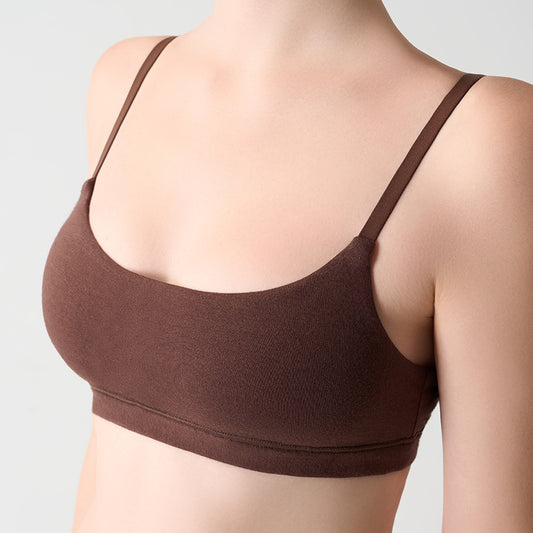 FreedomBeauty | Cotton Scoop Bralette Cotton Comfort Home Underwear Traceless Soft High Elastic Sports Bra