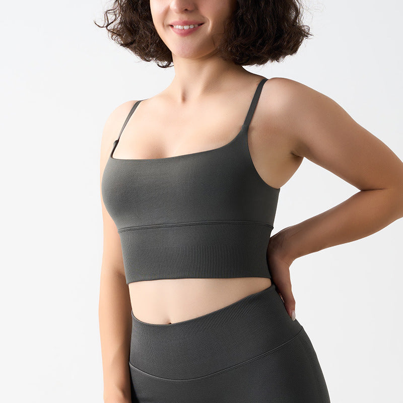 FreedomBeauty | Seamless Bra Fitness Running Shockproof Suspender Vest Yoga Seamless Sports Bra