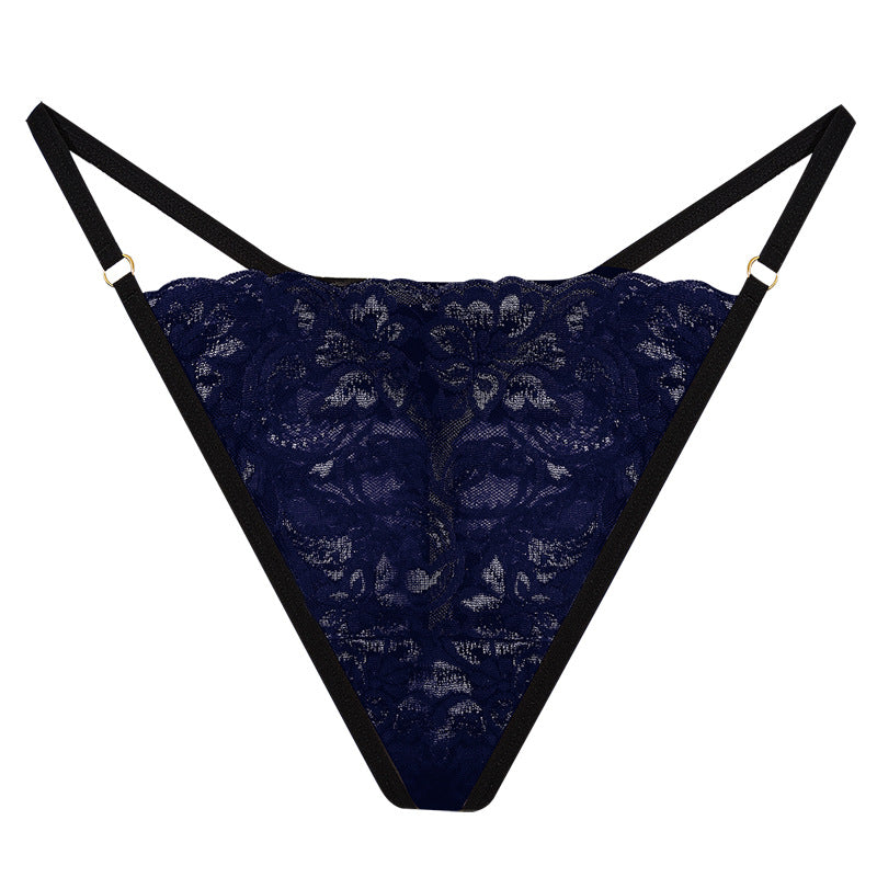 FREEDOMBEAUTY | 2025 New European and American sexy one-piece bikini classic thong T-pants women, lace thong daily wear