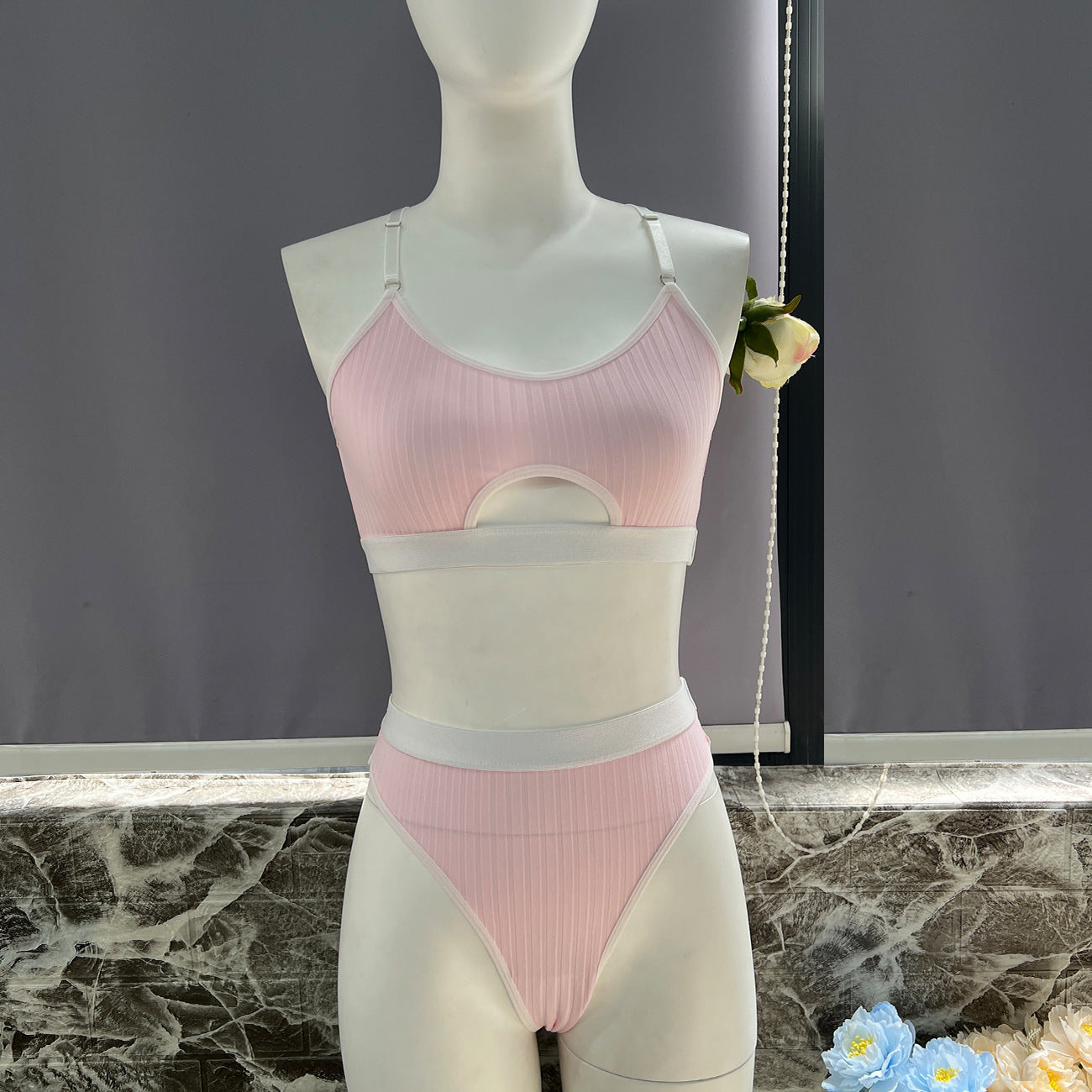 freedombeauty|Casual cute underwear hot-selling 2-piece underwear sexy set