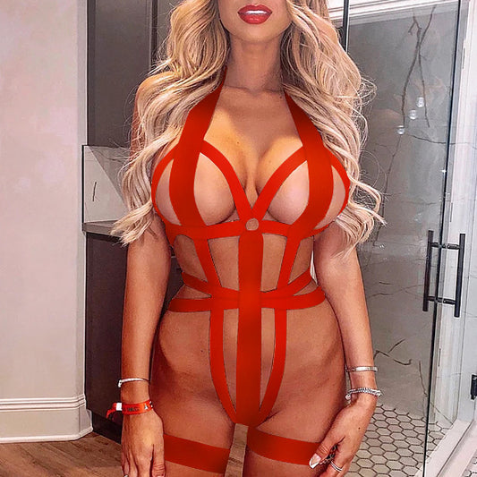 freedombeauty｜Sex underwear sexy women's one-piece hollow strap