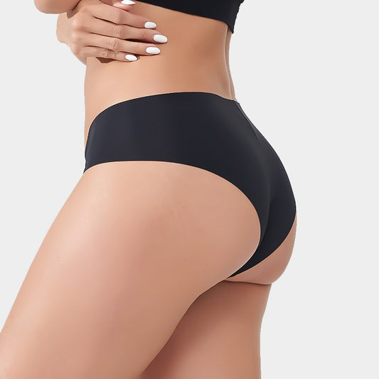 Freedombeauty | European and American New Women's Seamless Panties Low Waist Sexy Shorts Sewing Ice Silk Breathable Briefs Generation Hair