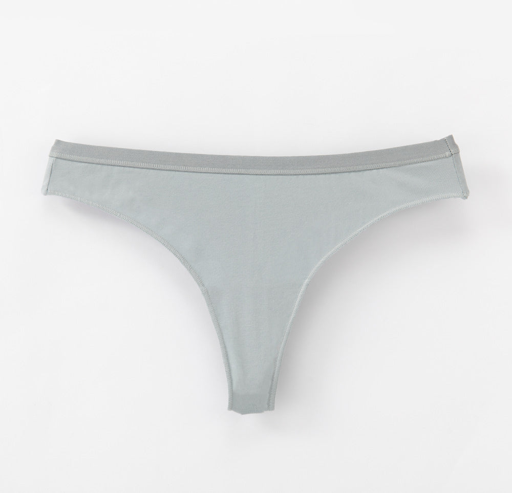 Freedombeauty | 100% Cotton Briefs Young Women Low Waist Sexy T-Back Combed Cotton Women's Briefs in Stock Support