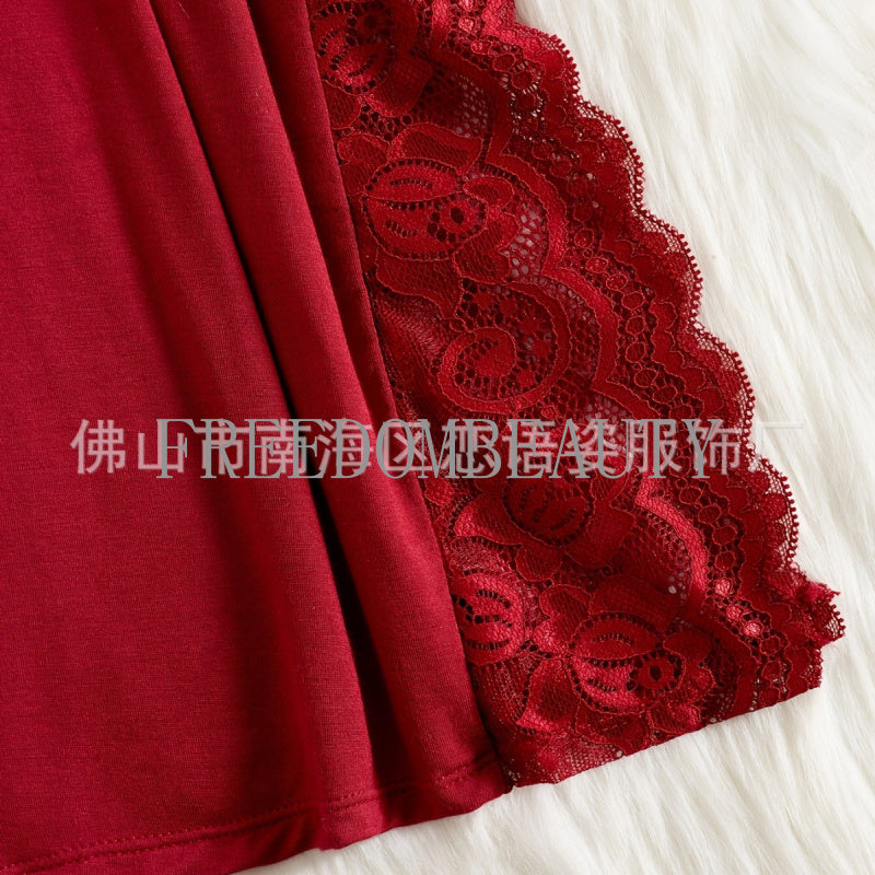 Freedombeauty | Sexy Lingerie Modal Fashion Sweet Charm Temptation Stretch Split Sexy Pajamas