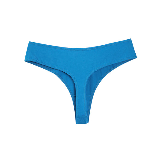 Freedombeauty | Women's plus Size Underwear Pure Cotton Sexy T-Back Low Waist T-Shaped Panties New Solid Color Briefs
