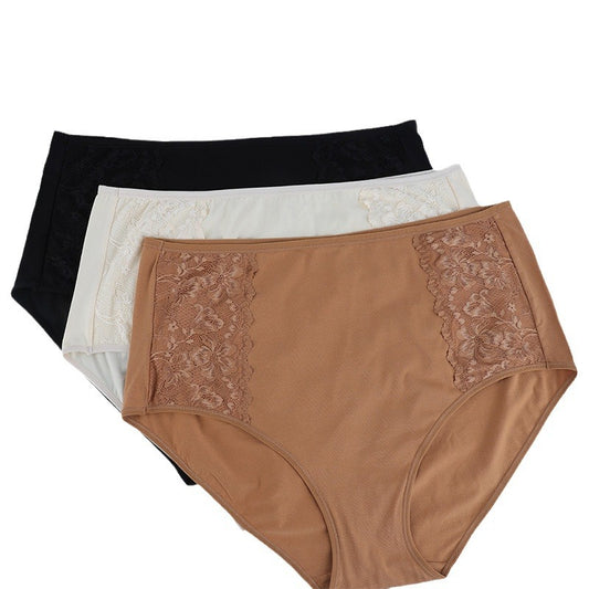 Freedombeauty | plus Size Women's High Waist Underwear Women's 130.00Kg Pure Cotton Briefs Cotton Crotch Ladies' Hip Lifting Belly Contracting Shorts