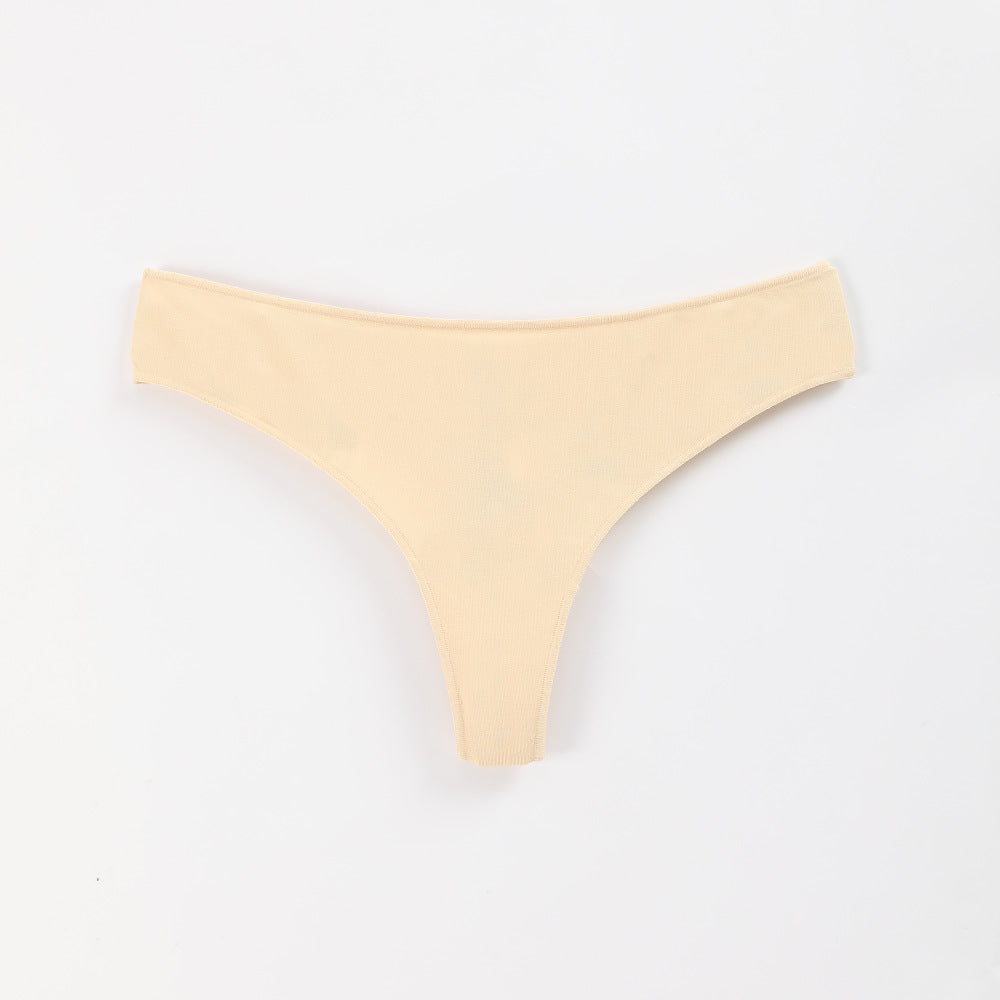 Freedombeauty | Women's Cotton Underwear European and American T-Back Sexy Low Waist Invisible Briefs in Stock