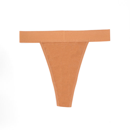 Freedombeauty | Underwear Pure Cotton Women's High Waist Non-Side Seam Women's Pure Cotton European and American Invisible G-string Sexy