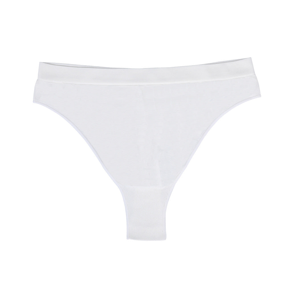 Freedombeauty | New Seamless Underwear Women's Solid Color Sexy Thong High Waist Nylon Summer Women's Underwear