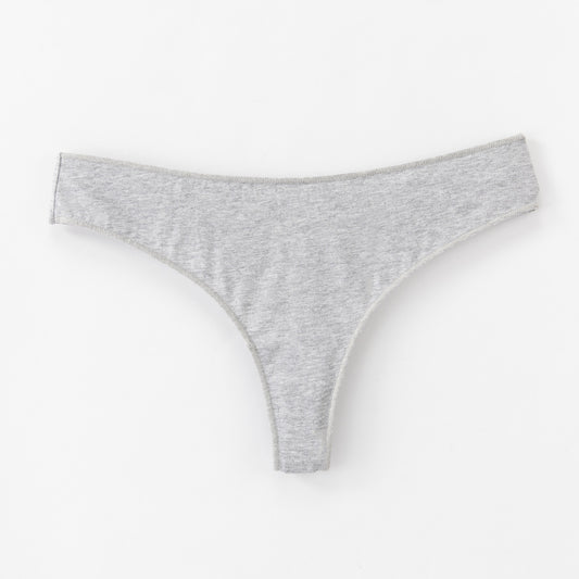 Freedombeauty | Customized Hip Lifting Women's T-Back Thongs Hot Sale in Europe and America 40S Combed Cotton Sexy Lady's Briefs