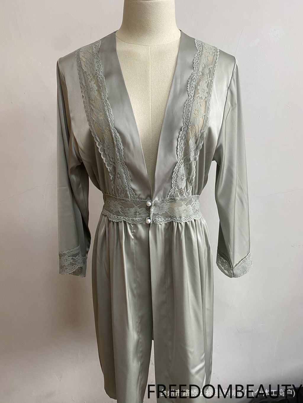 FREEDOMBEAUTY | 7060 nightgown, pearl buckle nightgown