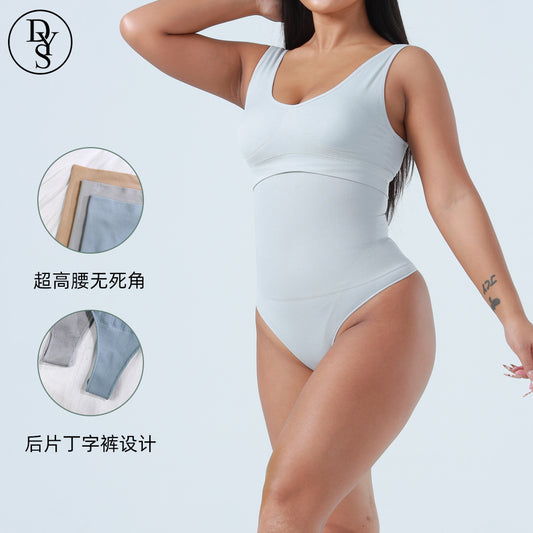 Freedombeauty | Ultra High Waist T-Back Seamless Body Shaping Abdominal Pants Sexy European and American One Piece New Panties Women