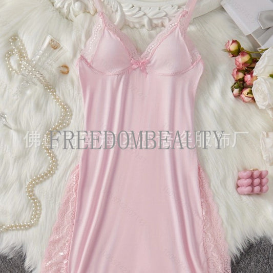 Freedombeauty | Fashion Sweet Style Sexy Lace Stretch Sling Cute Split Sexy Sleepwear Ladies