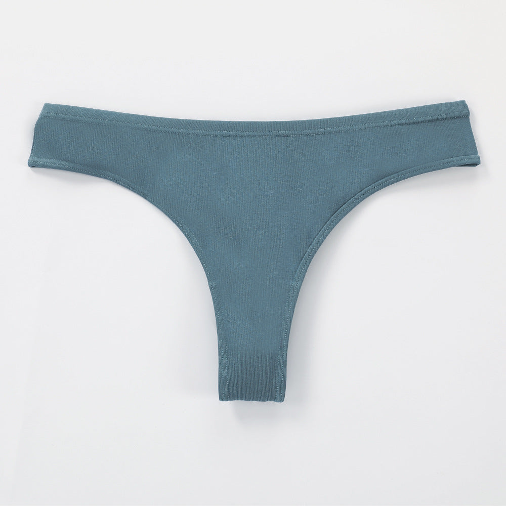 Freedombeauty | plus Size Underwear Pure Cotton Women's 150.00kg Wearable European and American Low Waist High Slit Briefs Sexy and Invisible Generation Hair