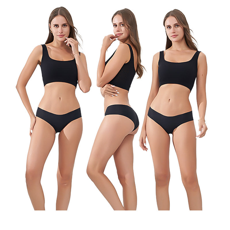 Freedombeauty | New Seamless Underwear Naked Women Sense Comfortable Low Waist Briefs Breathable Quick-Drying in Stock Delivery Supported