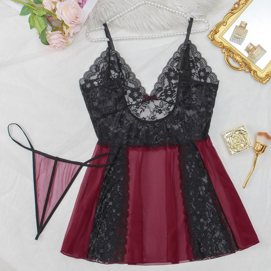 Freedombeauty | European and American plus Size High-End Quality Sexy Sexy Skirts Hot Slip Dress Set plus Size