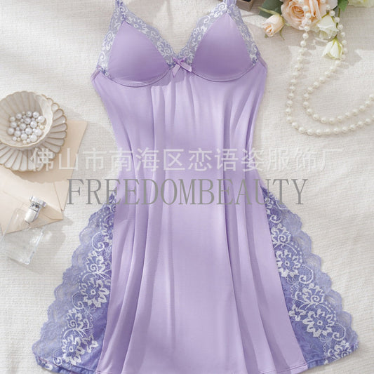 Freedombeauty | Sexy Underwear Fashion Sweet Charm See-through Sexy Sleepwear