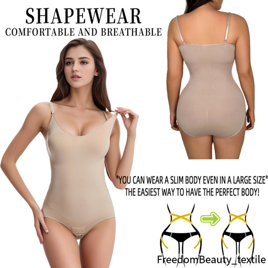 freedombeauty|Plus Size Waist Cincher Corset Hip Lift Body Shaper One-piece Shapewear Women's Tummy Control Push-up Tight Underwear Slimming Shapewear