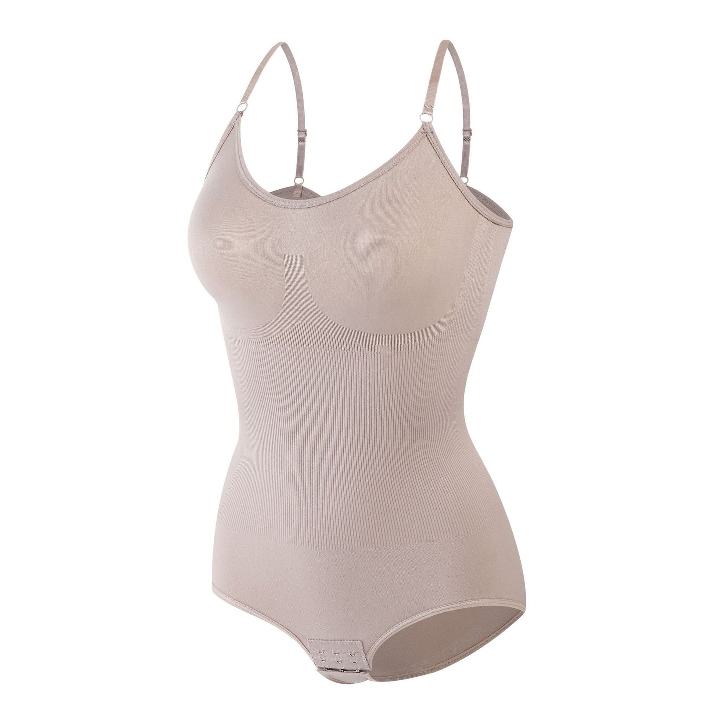 freedombeauty|Hot Sale Women's Shapewear Bodysuit Abdomen Control Hip Lift Strap Chest Support Body Shaper Corset Button Triangle Briefs