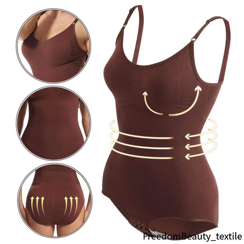freedombeauty|One-piece Shapewear for Women, Tummy Control Pants, Open-crotch Hip-lifting Shaping Camisole, Waist-cinching Beauty Body Shaper