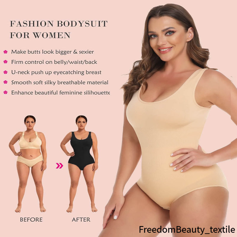 freedombeauty｜European and American Plus Size Waist Cincher Butt Lifter Shapewear skims Shapewear Adjustable One-Piece Women's Shapewear Underwear