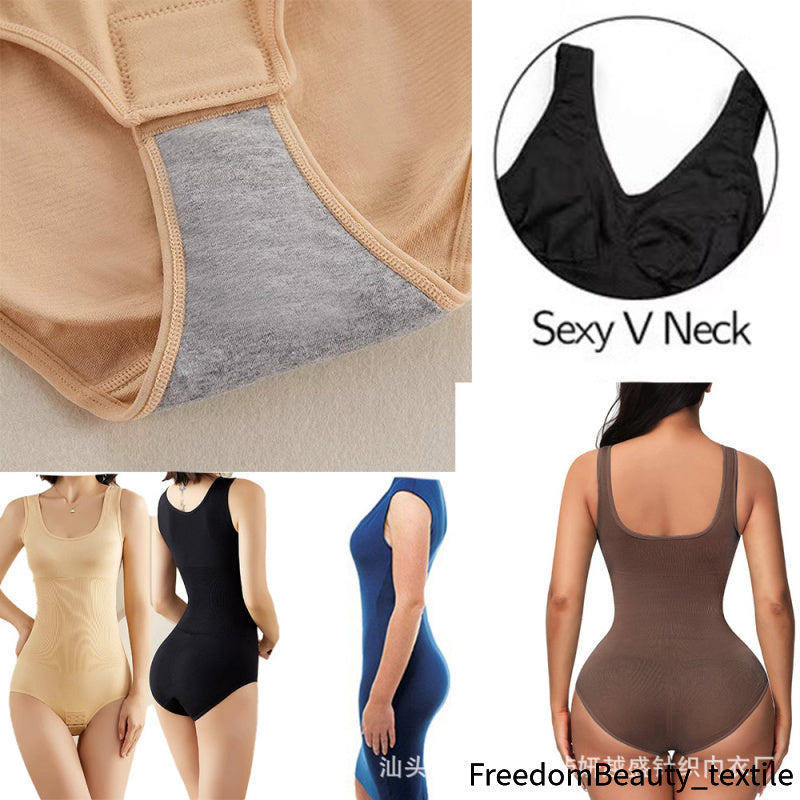freedombeauty|Seamless Pants Shapewear Butt Lifter Tight Abdomen Control Bodysuit European and American Underwear High Elasticity Strap Plus Size